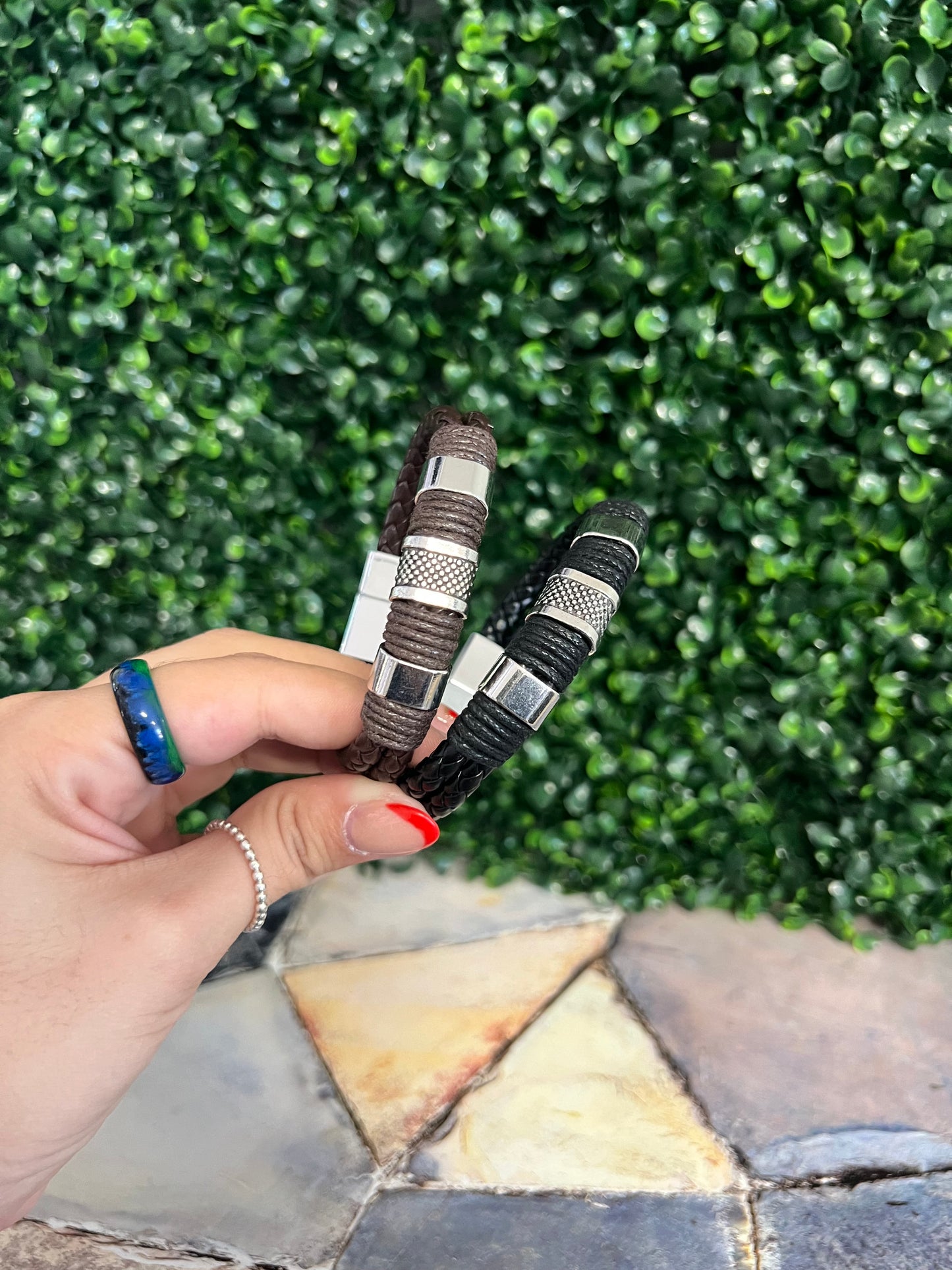 Pulsera en Leather de Caballero
