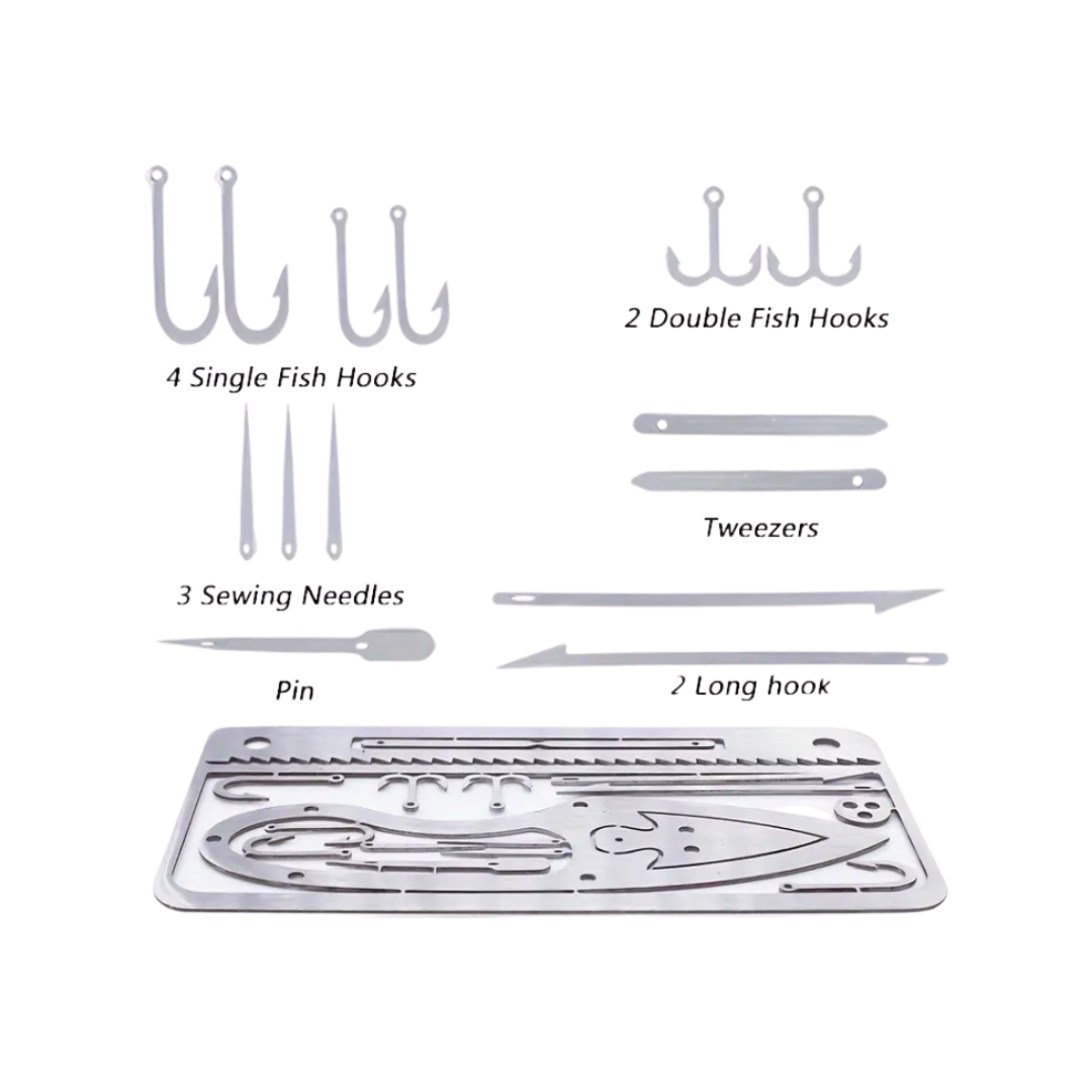 Tarjeta de Supervivencia Stainless Steel