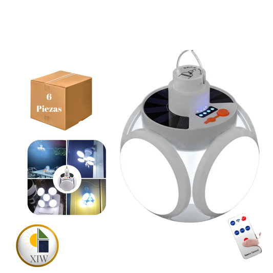 Caja de Bombillas Recargables Solares