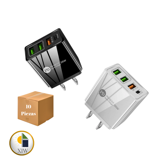 Caja de Cargadores De Pared 36W