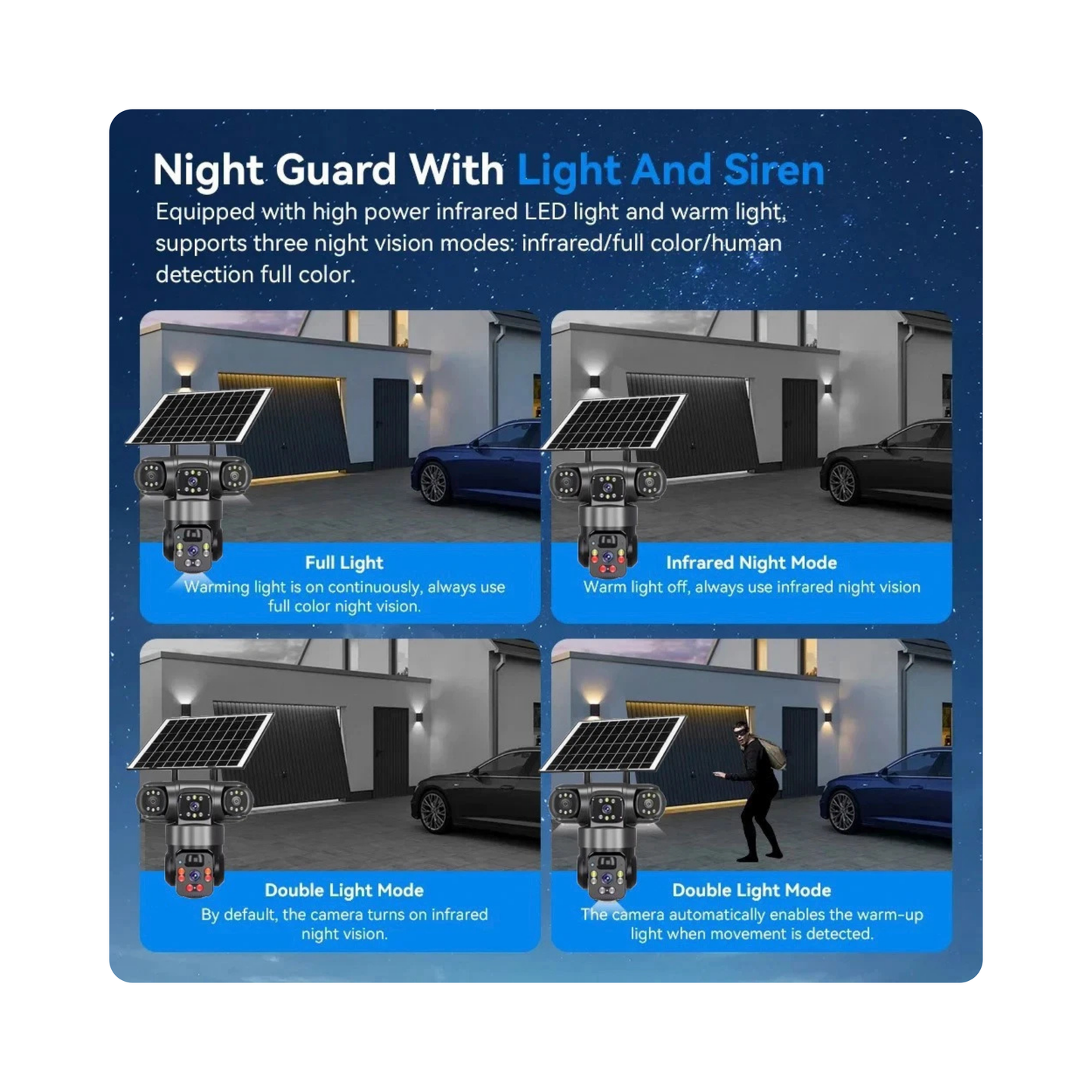 Camara Solar 4 en 1 Wifi