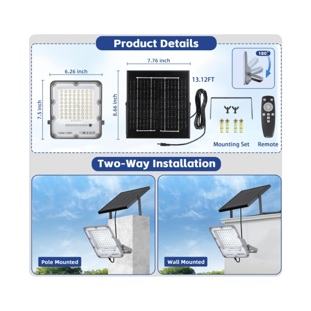 Lampara Solar 100 W