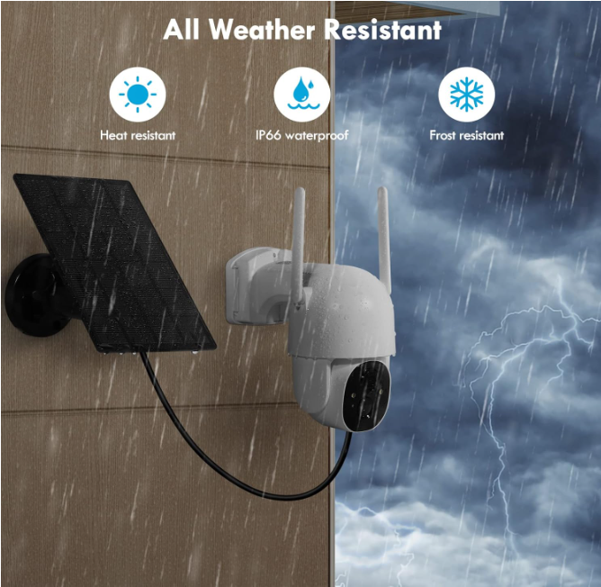 Camara De Seguridad Solar PTZ VICOHOME