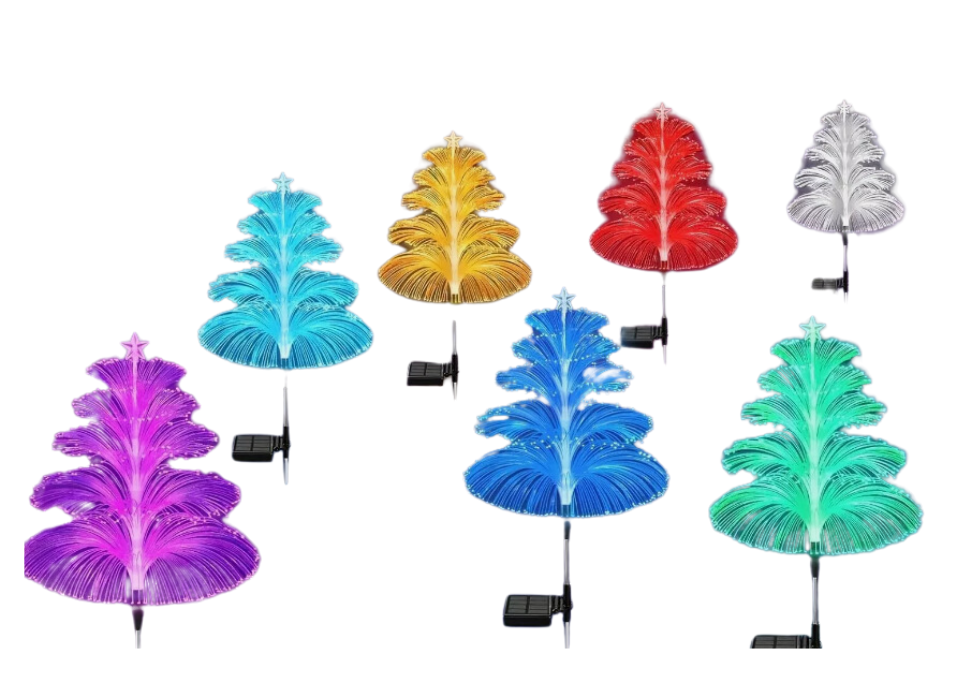 Arbol Solar De Fibra RGB