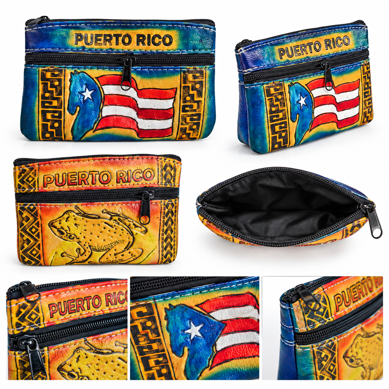 Paquete de Monederos de Cuero PR