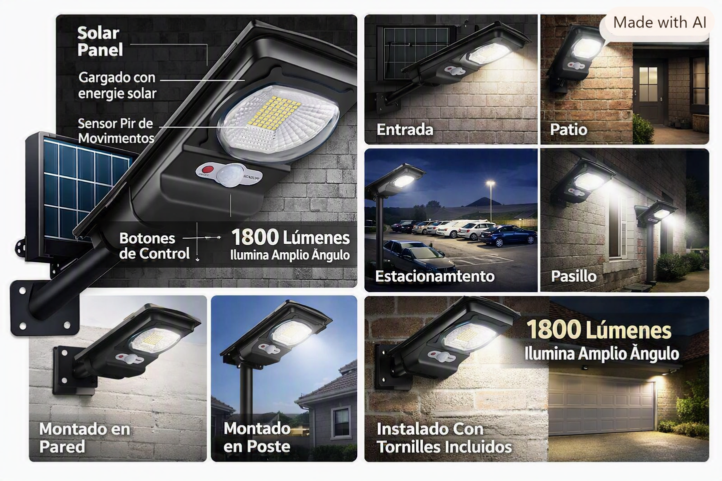 Foco Solar 100W