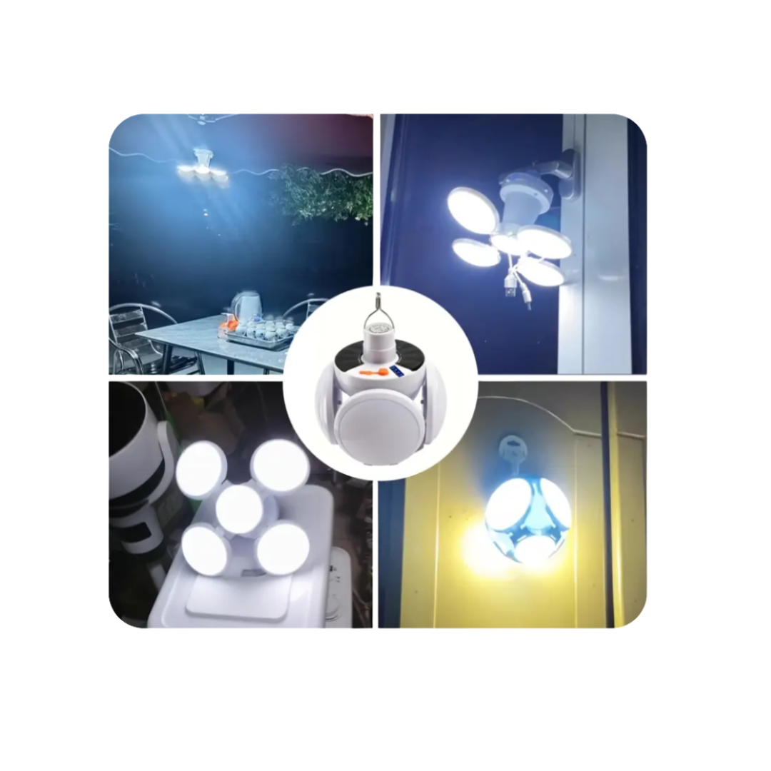 Bombilla Recargable Solar (Globo)