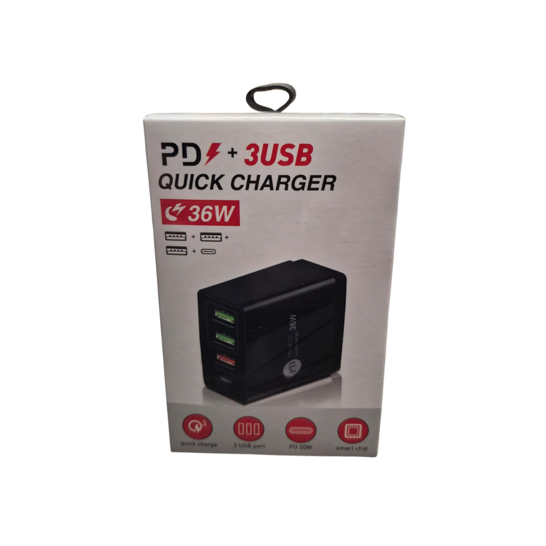 Caja de Cargadores De Pared 36W