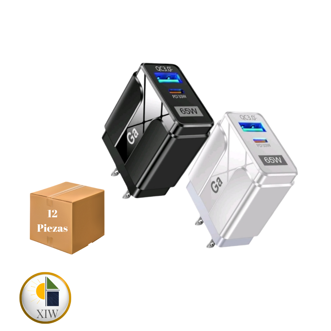 Caja de Cargadores de Corriente 65W