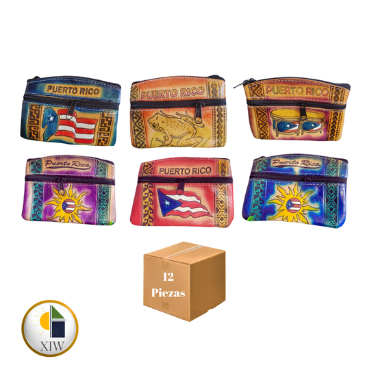 Caja de Monederos de Cuero PR