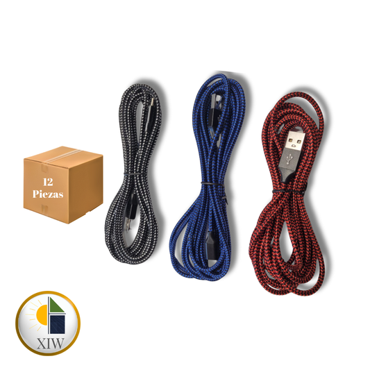 Caja de Cables USB to Micro USB 9 pies