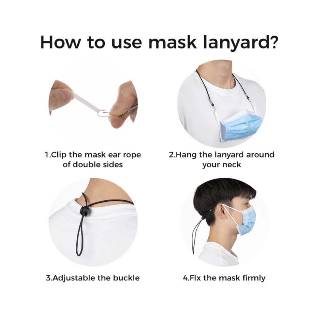 Caja de Lanyards Para Mascarillas