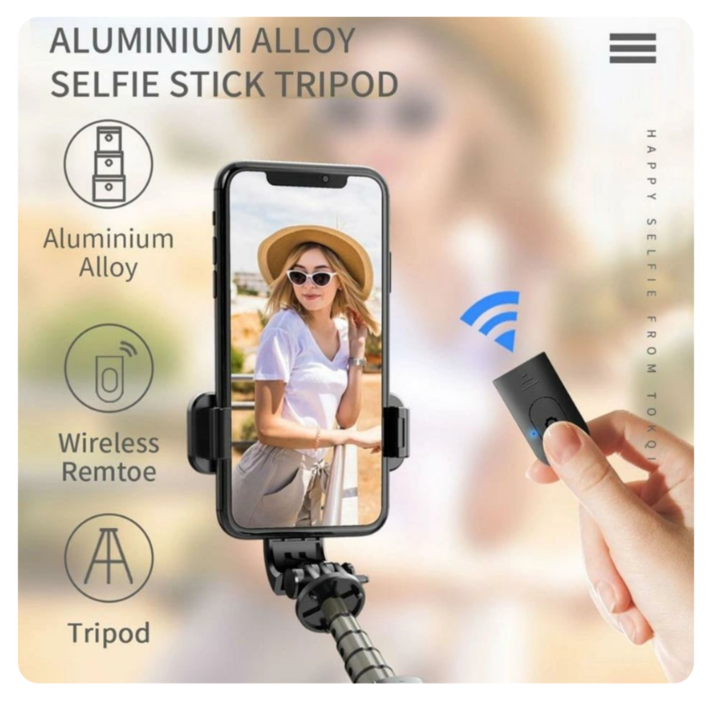 Caja de Selfie Sticks 3 en 1