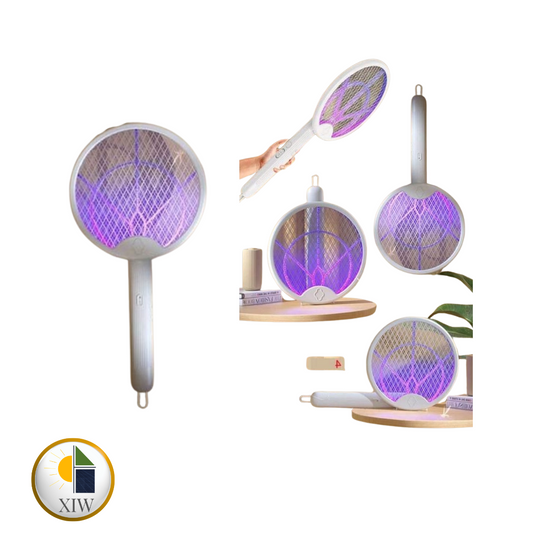 Raqueta Mata Mosquito Recargable Plegable