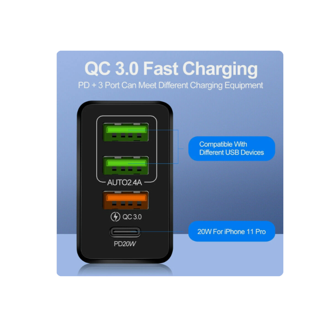 Caja de Cargadores De Pared 36W