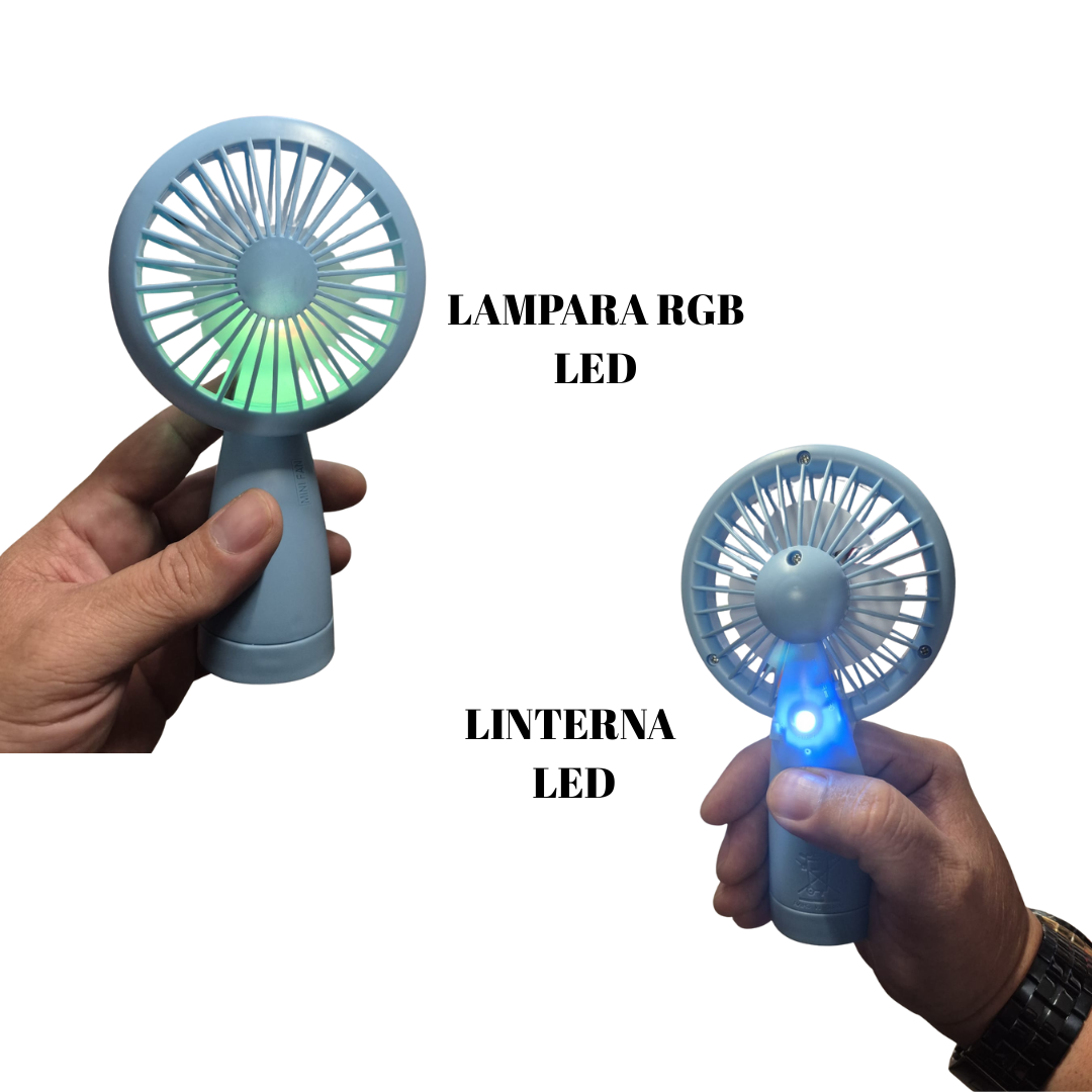 Caja de Abanico Recargable de 7"