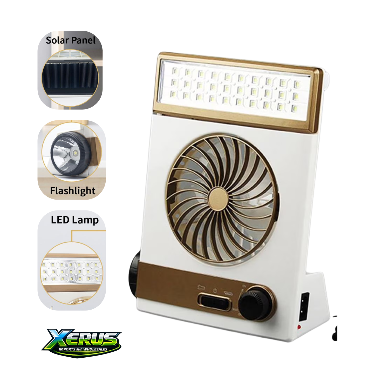 Abanico Recargable Solar