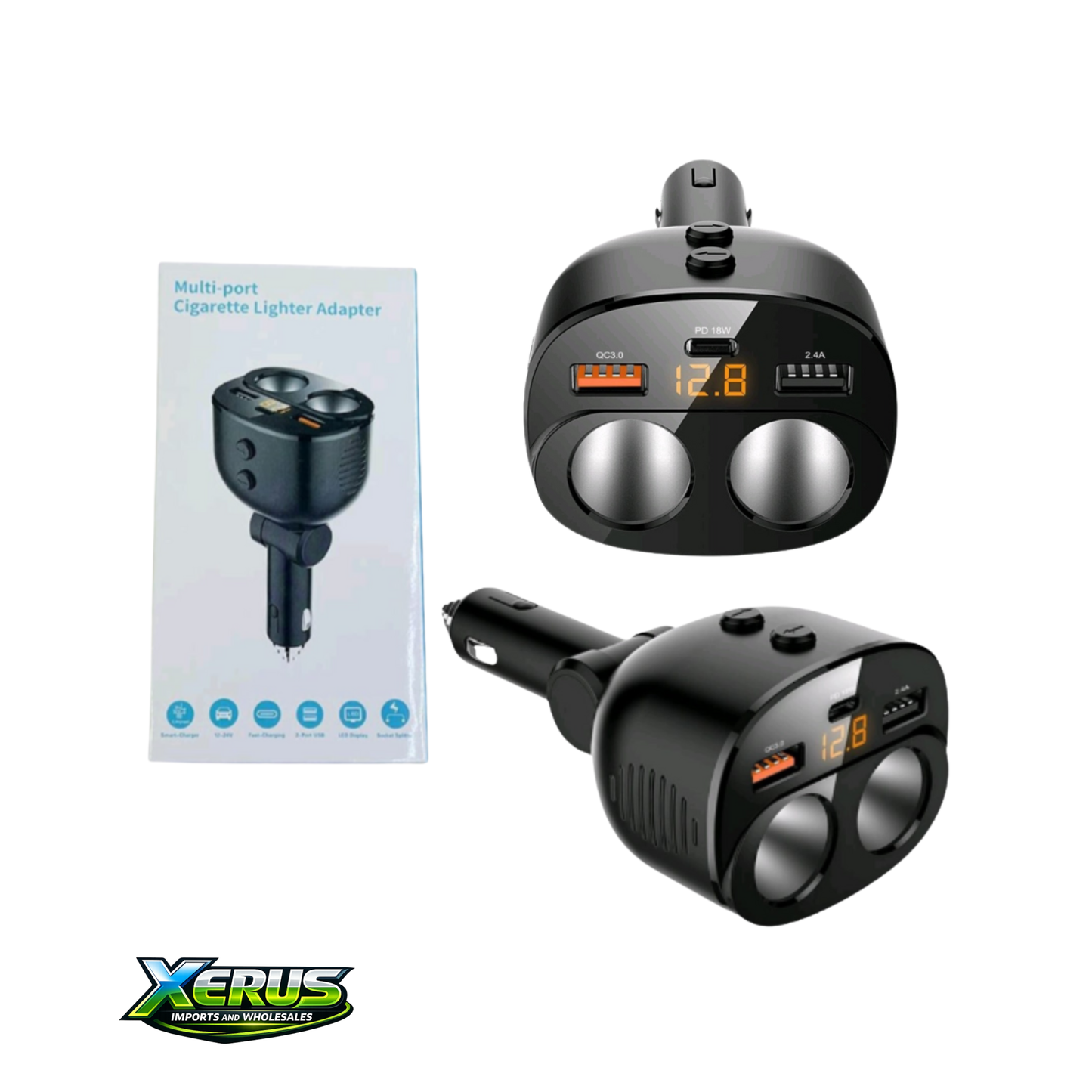 Cargador de Autos 4 Funciones