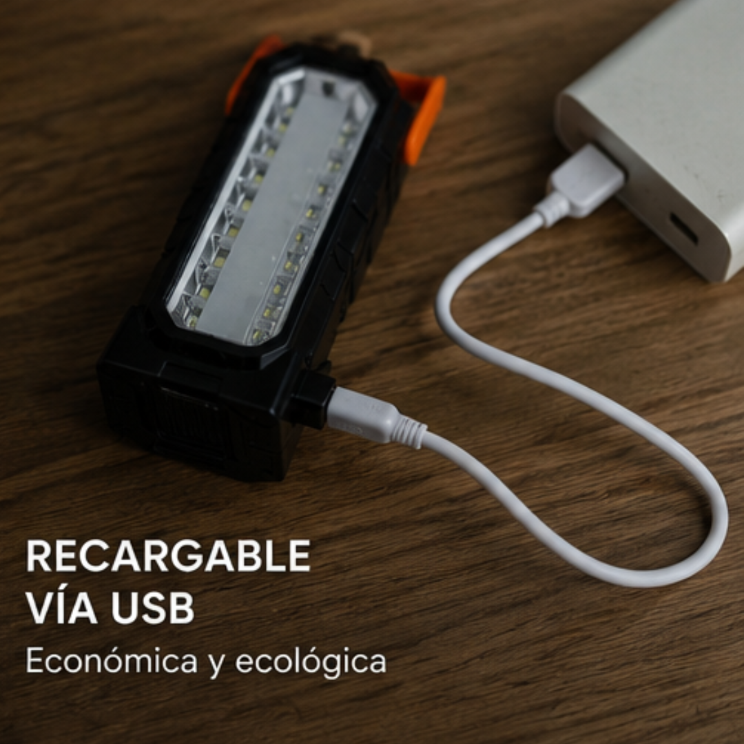 Lampara de Mano Solar 9"