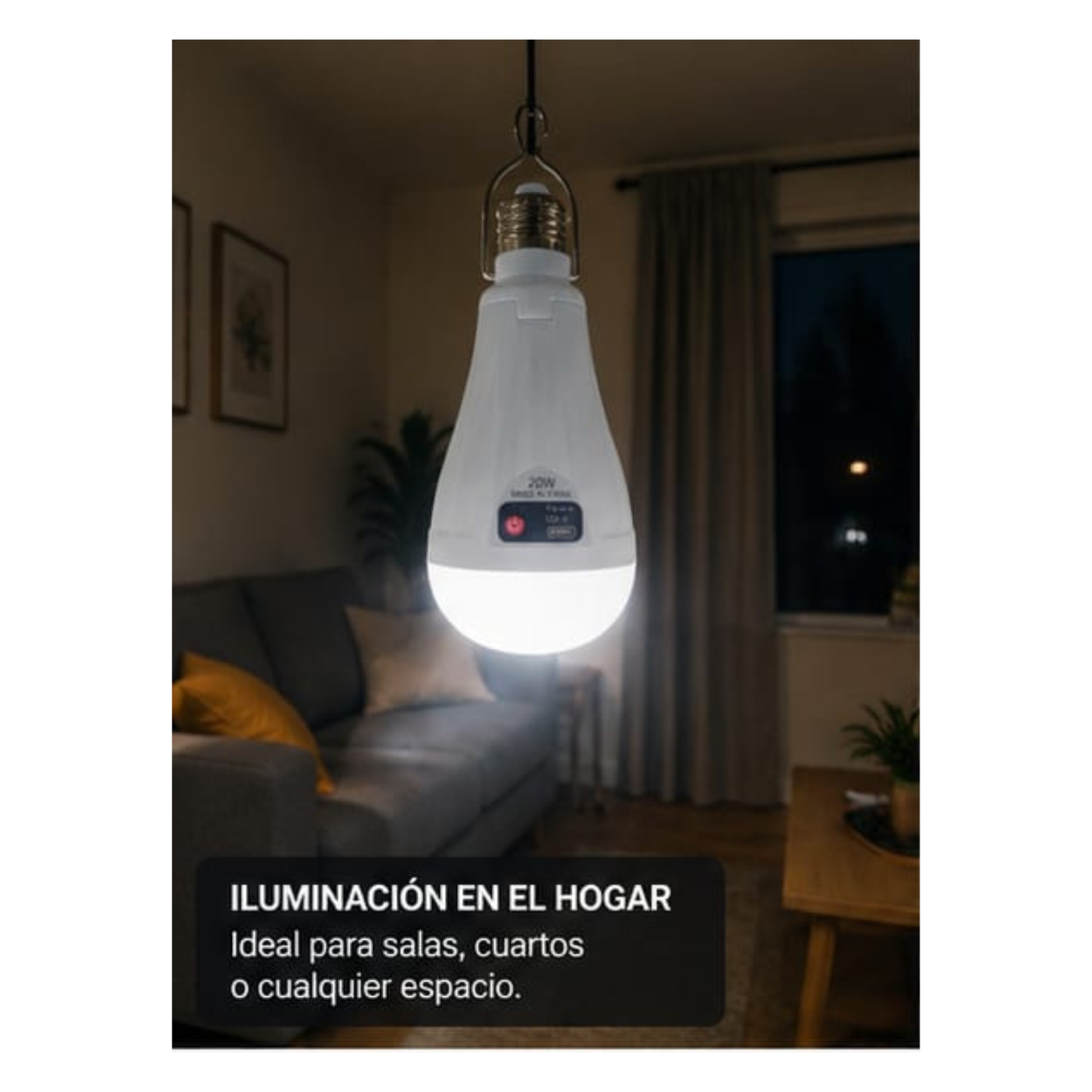 Bombilla Recargable 20w