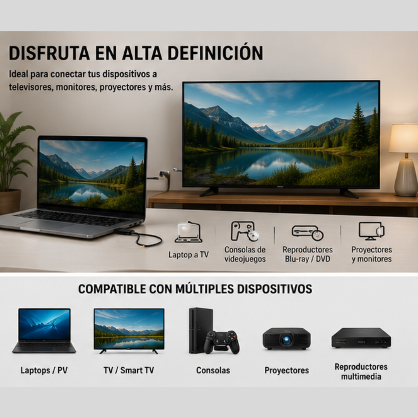 Paquete de Cables HDMI 1.8M