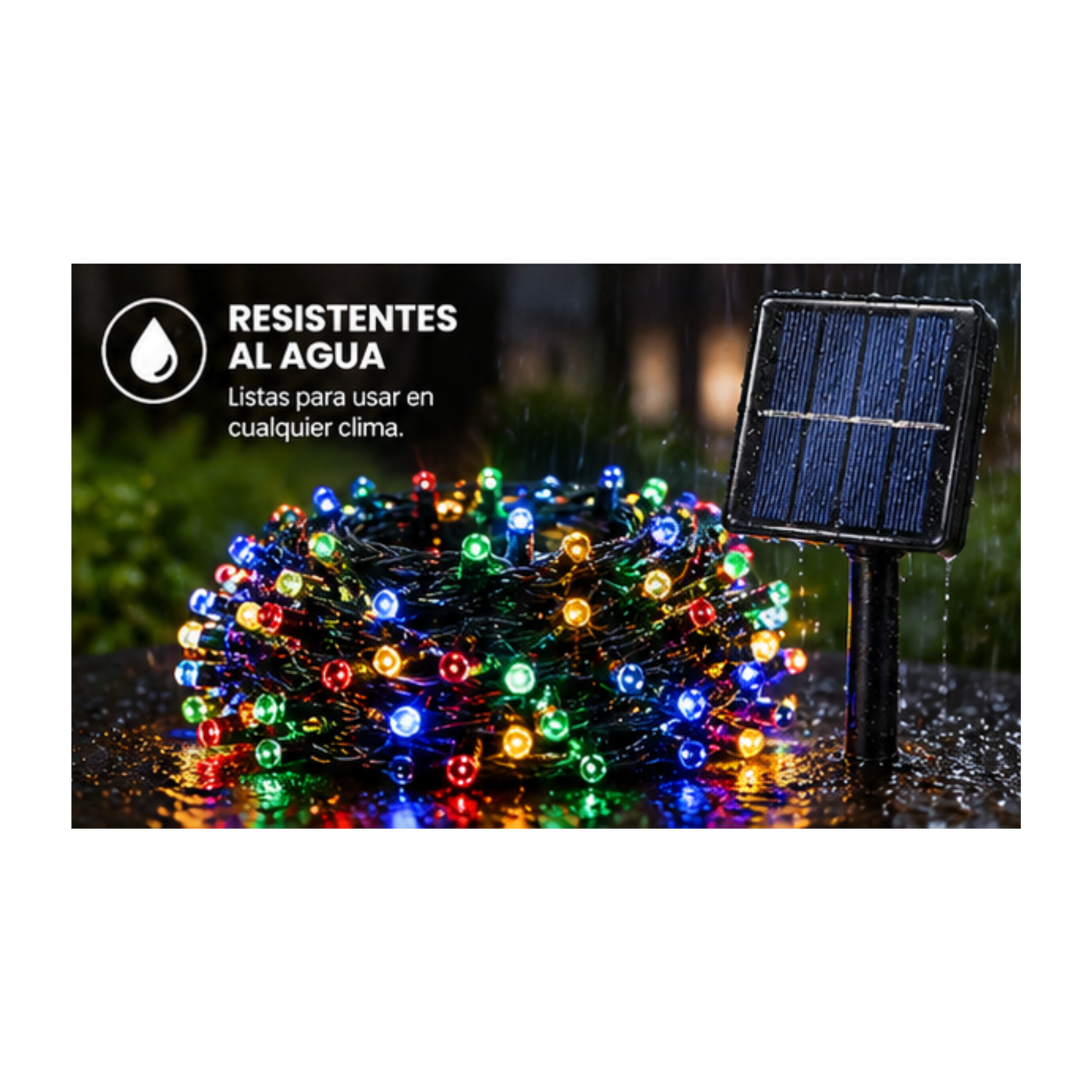 Luces de Navidad Solar 200 LED
