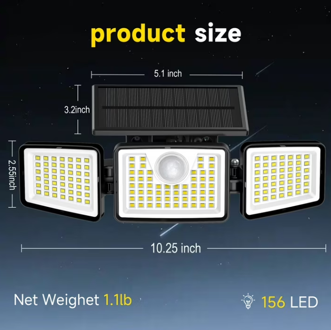 Lampara Solar Multi Angulos