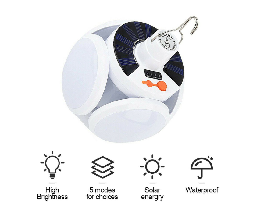 Bombilla Recargable Solar (Globo)