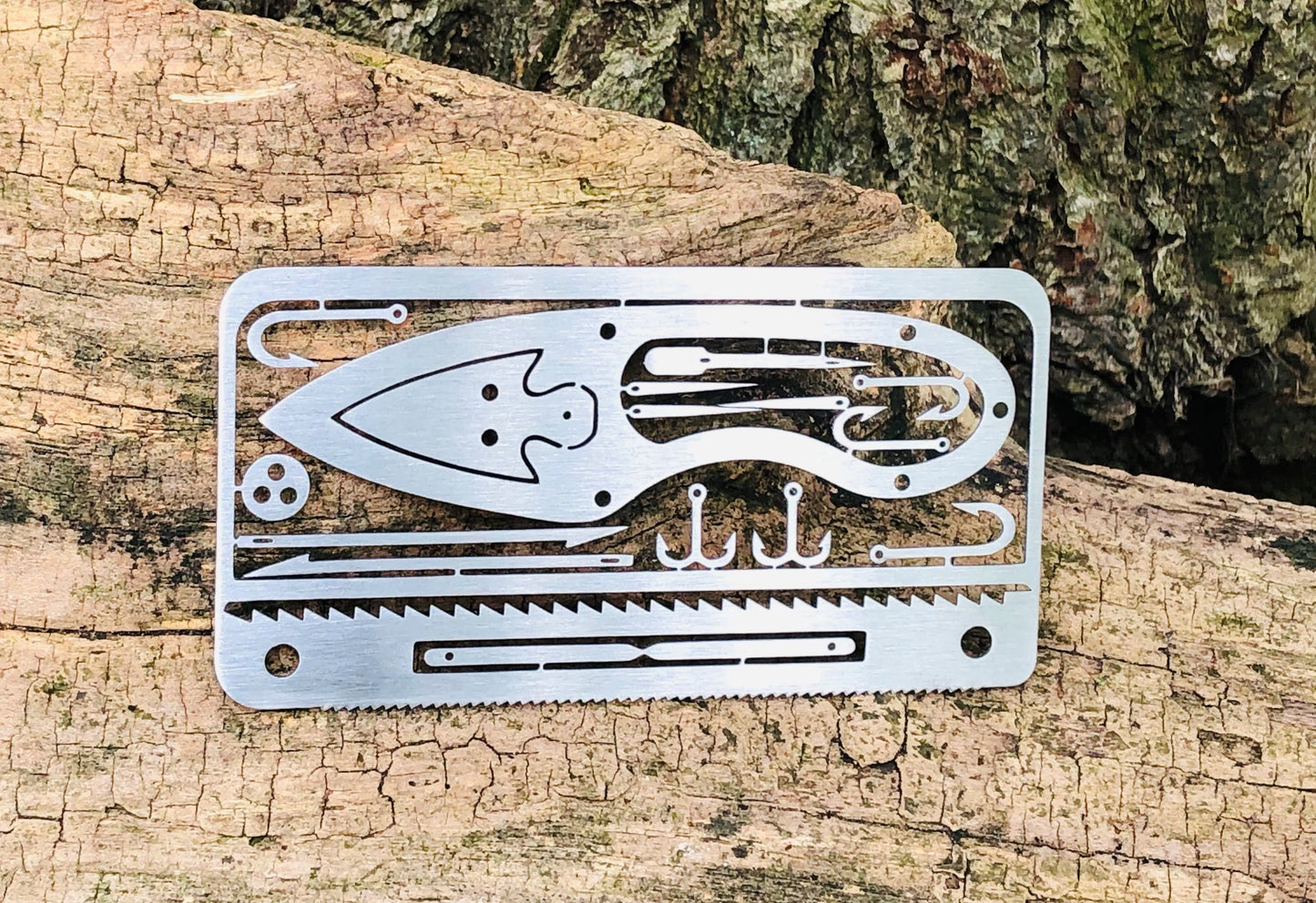 Tarjeta de Supervivencia en Stainless Steel