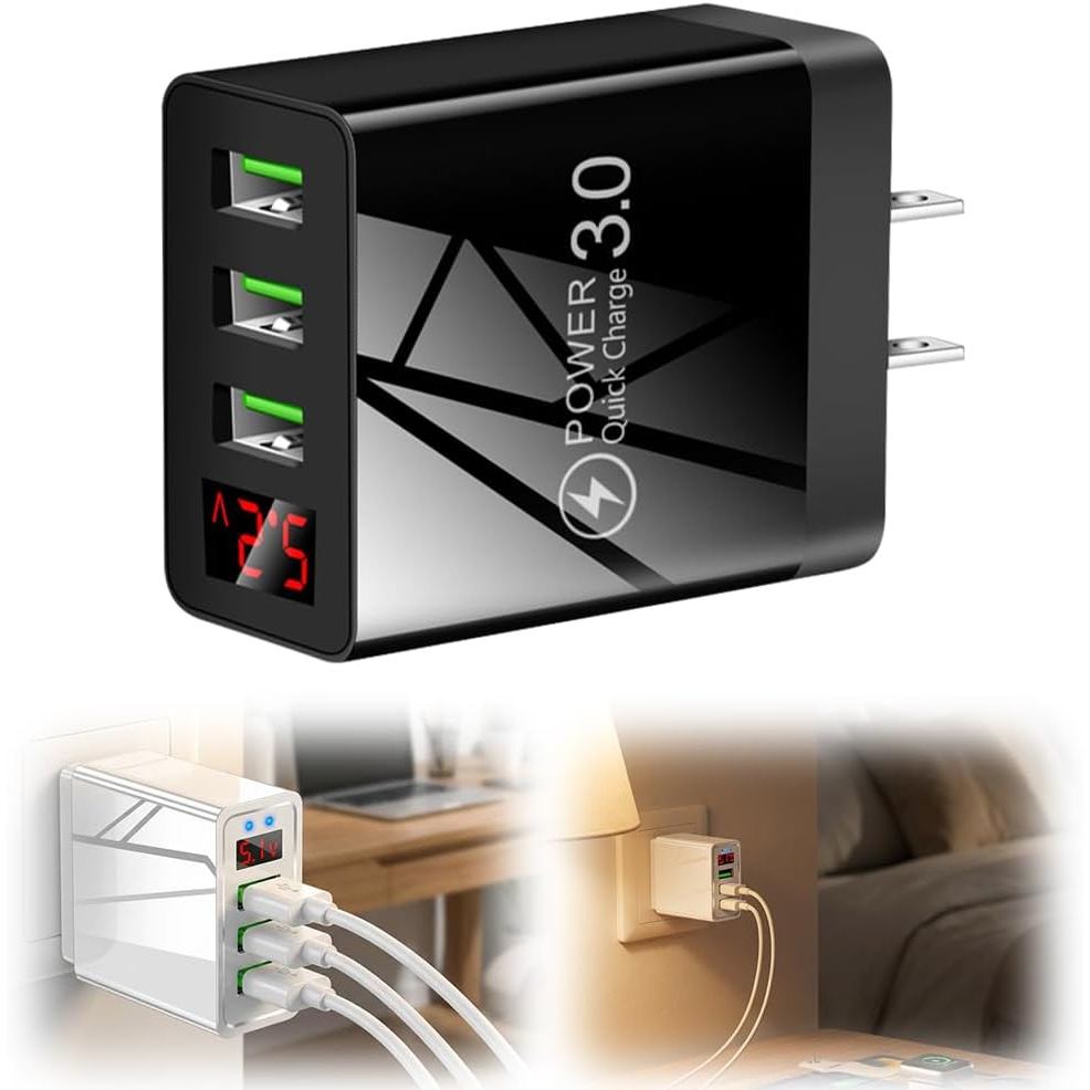 Caja de Cargadores 3 USB Fast Charger